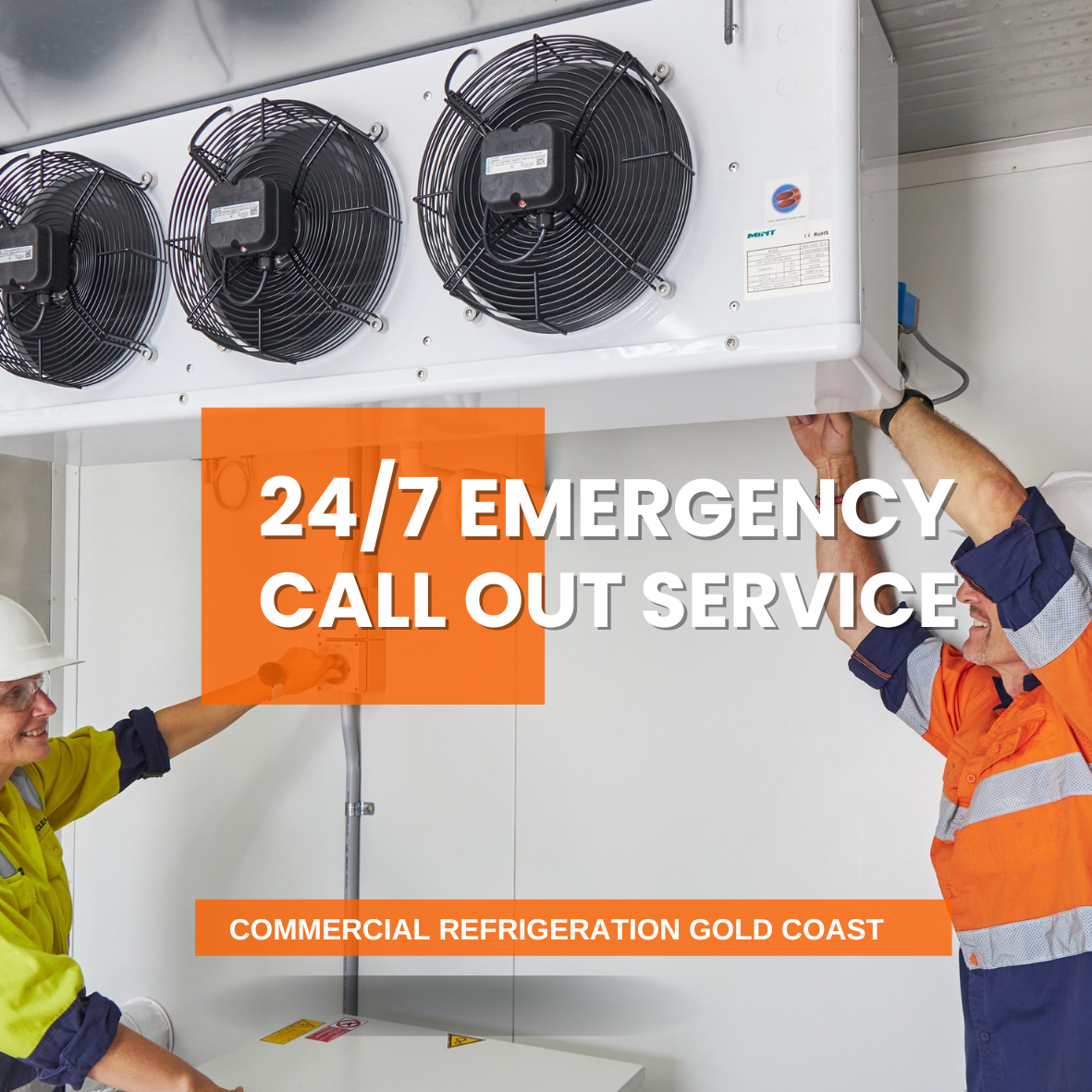 Southcoast refrigeration technicians on a emergency call out for a gold coast commercial refrigerator