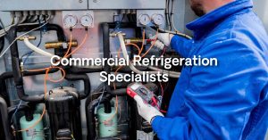 Southcoast Refrigeration Specialists servicing a Commercial fridge on the Gold Coast