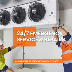 Emergency repair by Southcoast technicians on a commercial refrigerator at a Gold Coast Cold Room