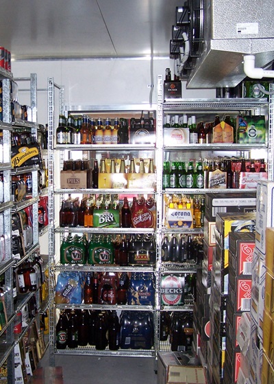 Walk in Bottle Shop Refrigeration Maintained by Southcoast Refrigeration After Emergency Repair